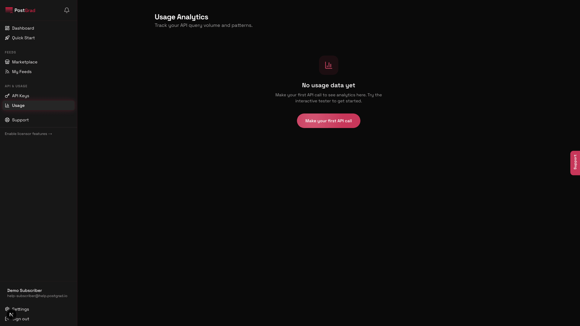 An example 401 response body with the error code UNAUTHORIZED and the message 'Invalid API key.'