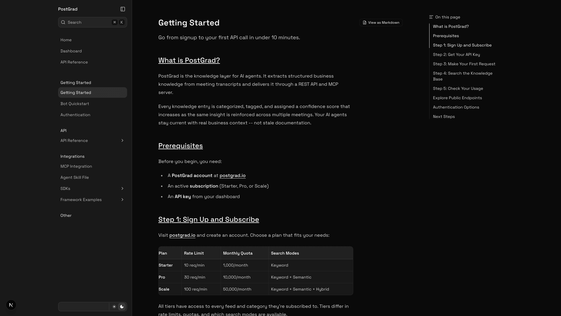 A code snippet showing how to read error.help_url from the response and surface a 'Learn more' button to the end user.